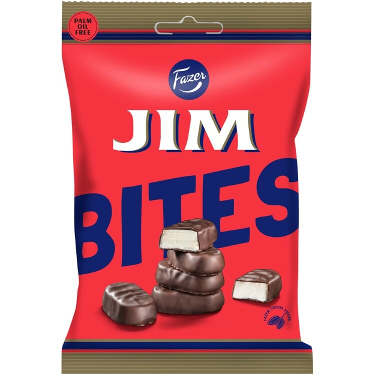 Fazer Jim Bites Dark Chocolate Piece 94g