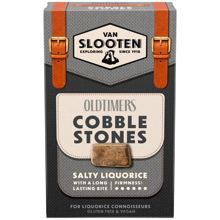 Van Slooten Oldtimers Cobble Stone Liquorice 235g
