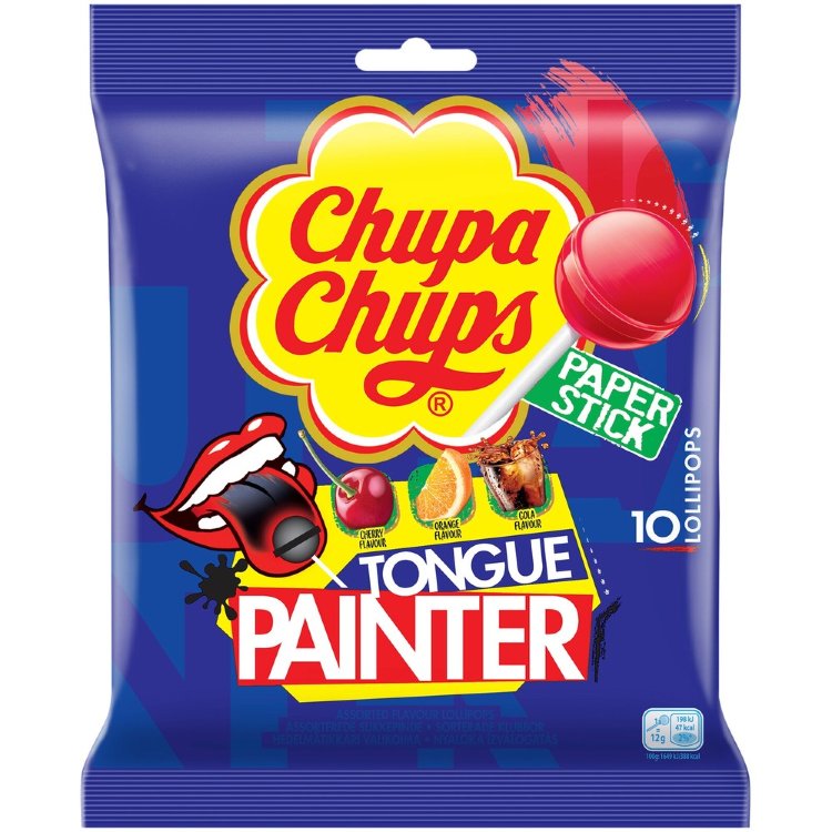Chupa Chups Tongue Painter lollipop bag 120g