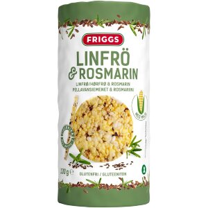 Friggs Gluten-Free Corn Cake Flaxseeds & Rosemary 130g