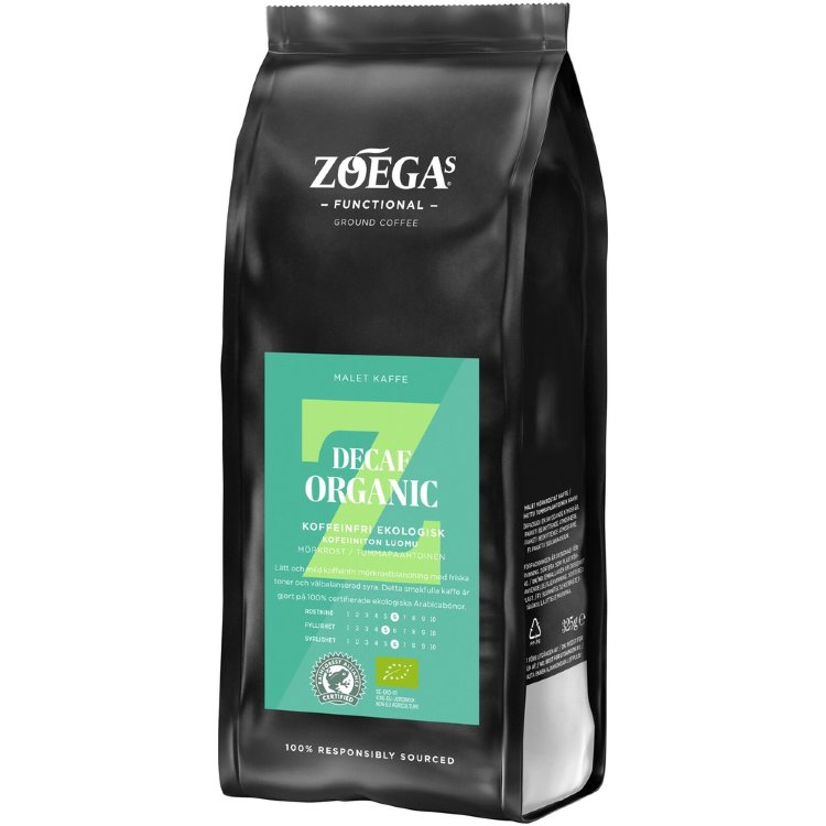 Zoégas 325g Decaffeinated Organic Filter Coffee