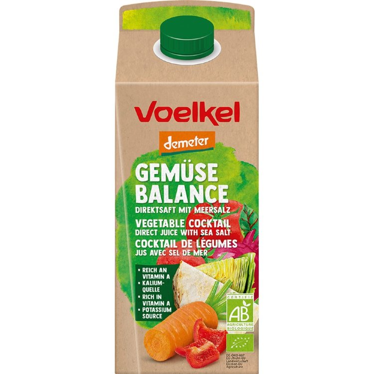 Voelkel Vegetable Balance demeter 750ml Organic Vegetable Juice