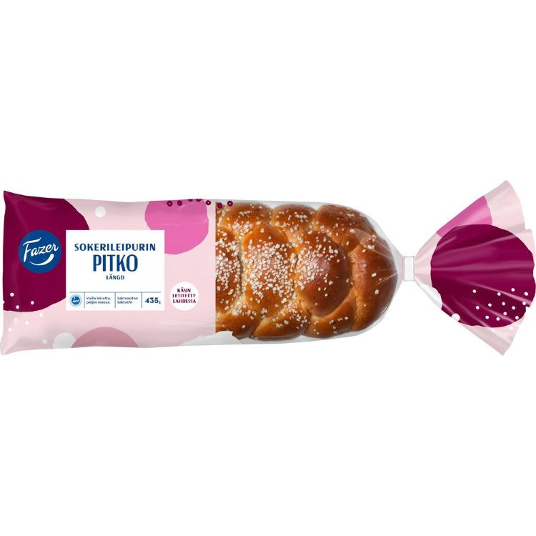 Fazer Sokerileipurin Plait 435g, sweet plait