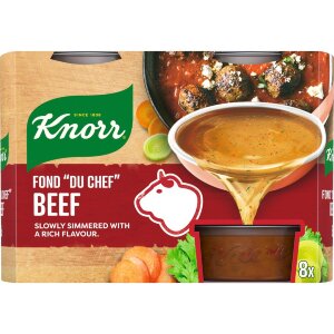 Knorr Beef Stock Fond Fond "du Chef" Ready-to-use 8x28g