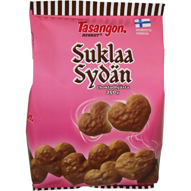 Tasanko's Delights Chocolate Heart Chocolate Biscuit 250g