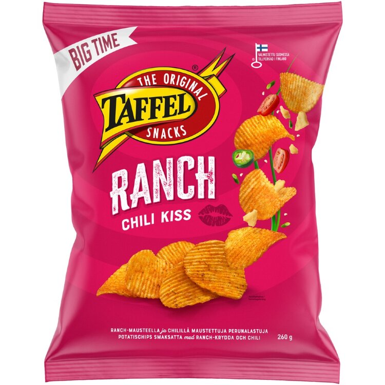 Taffel Ranch & Chili Flavored Chips 260g