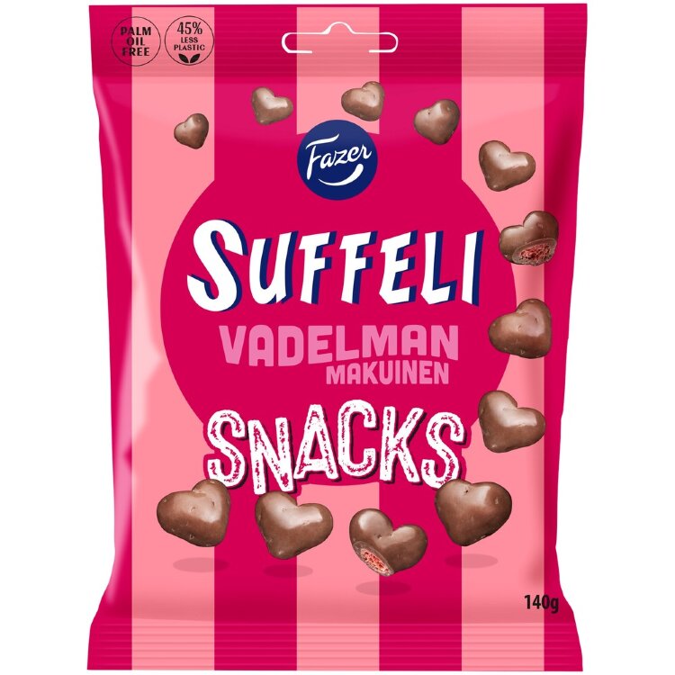 Fazer Suffeli Snacks Raspberry Candy Bag 140g
