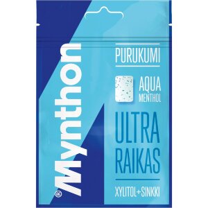 Mynthon Aqua Menthol Xylitol Chewing Gum 44g