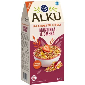 Fazer Alku Strawberry & Apple Roasted Muesli 375 g