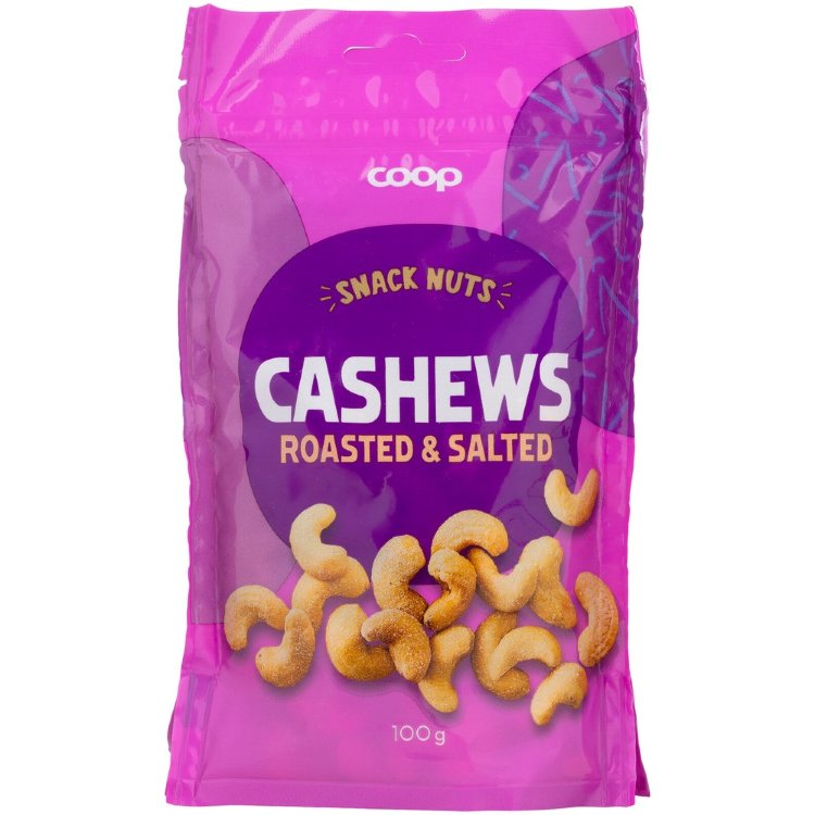 Coop Roasted & Salted Cashew Nuts 100g