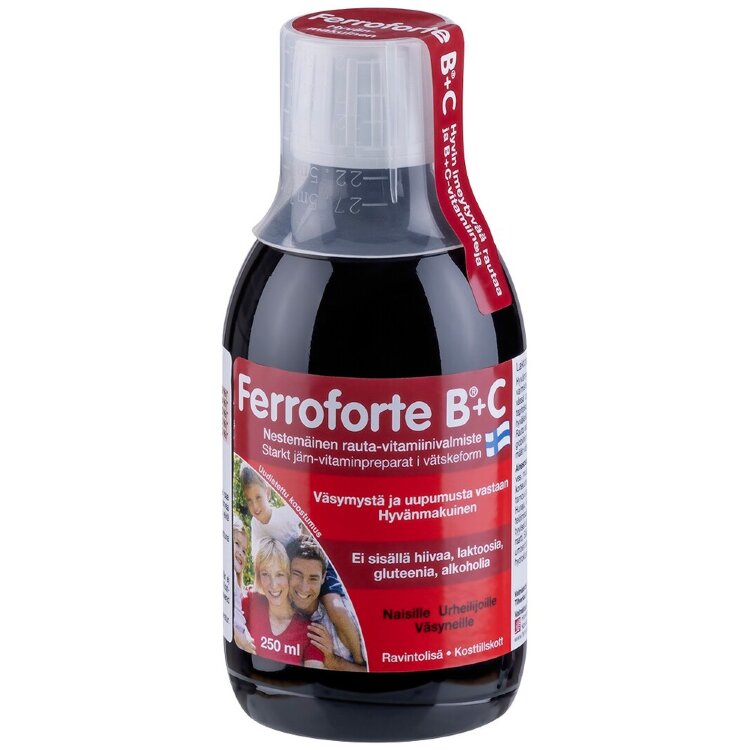 Ferroforte B + C Liquid Iron-Vitamin Supplement 250 ml