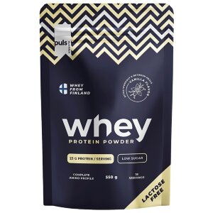 PULS WHEY Vanilla Protein Powder 550g Lactose-Free Domestic