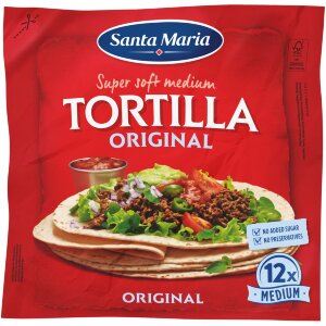 Santa Maria Tortilla Original Medium Wheat Tortilla 12 pcs 480 g