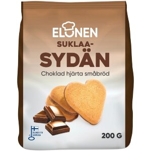 Elonen Chocolate Heart Cookie 200g