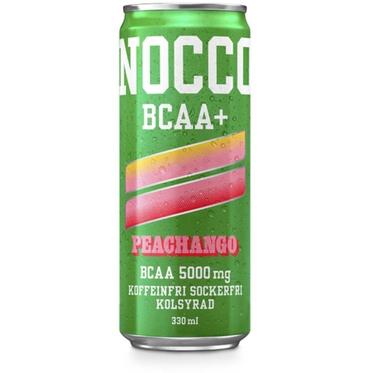 NOCCO BCAA+ Peachango Caffeine-Free Carbonated Energy Drink 330ml