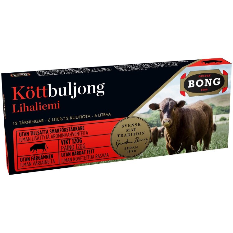Bong Meat Broth Cubes 12-Pack 120g