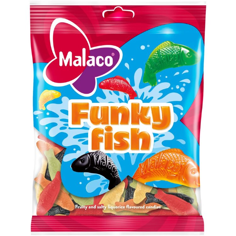 Malaco Funky Fish Candy Mix 180g