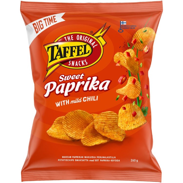 Taffel Sweet Paprika Flavored Chips 260g