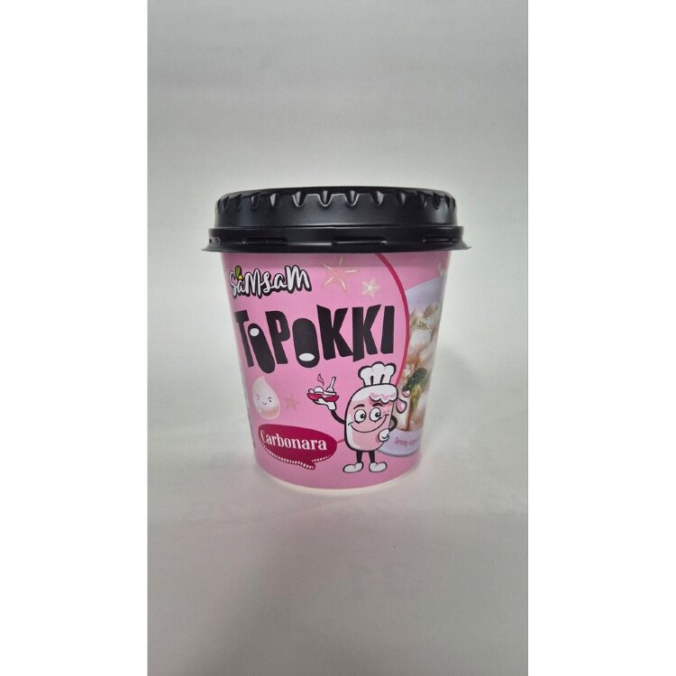 SamSam Topokki Korean rice cake in carbonara flavored sauce 120g