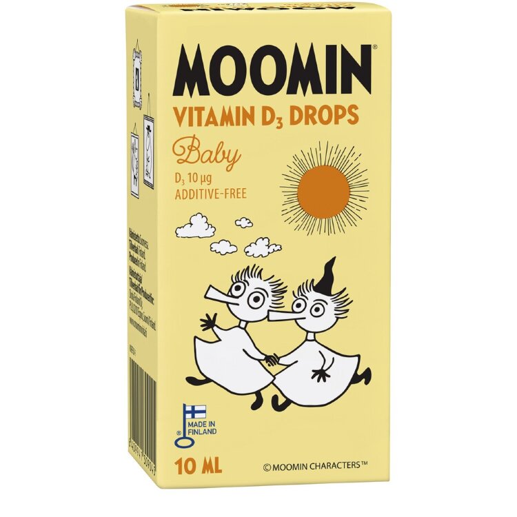 Moomin Vitamin D 10 μg Drops 10 ml