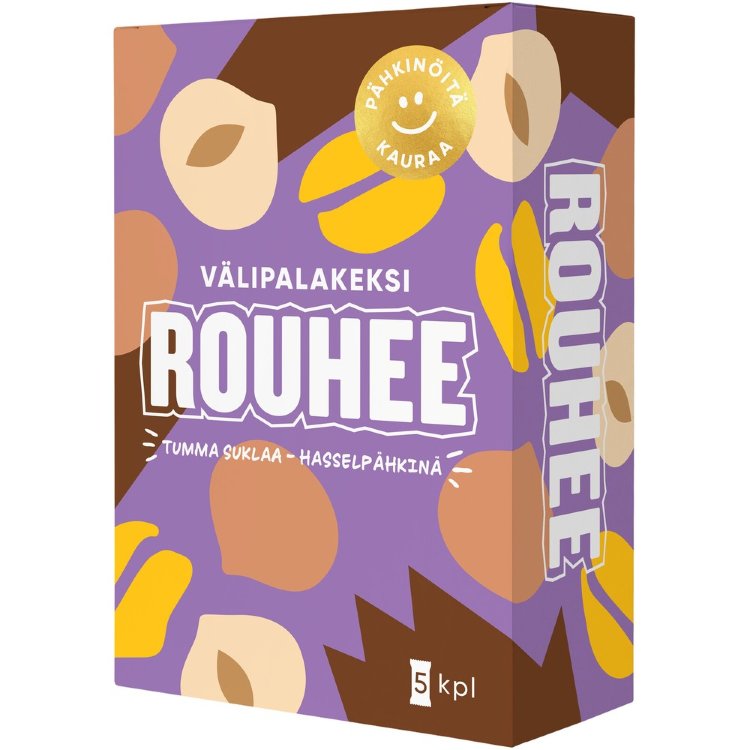 Rouhee Dark Chocolate - Hazelnut Snack Cookie 30g x 5