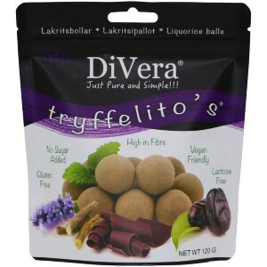 DiVera Just Pure and Simple!!! Tryffelito's Licorice Balls 120g