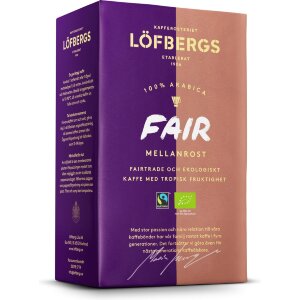 Löfbergs Fair Medium Roast Coffee 450g Fair Trade Organic