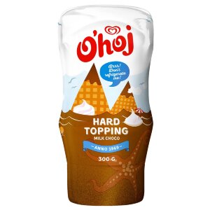O'hoj Hard Topping Milk Chocolate Sauce 300g