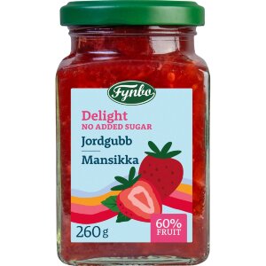 Fynbo Delight Strawberry Jam - Less Sugar 260g