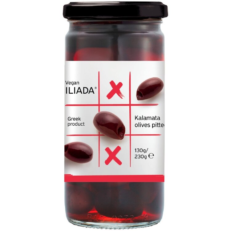 Iliada Pitted Kalamata Olives Tic Tac Toe 230g