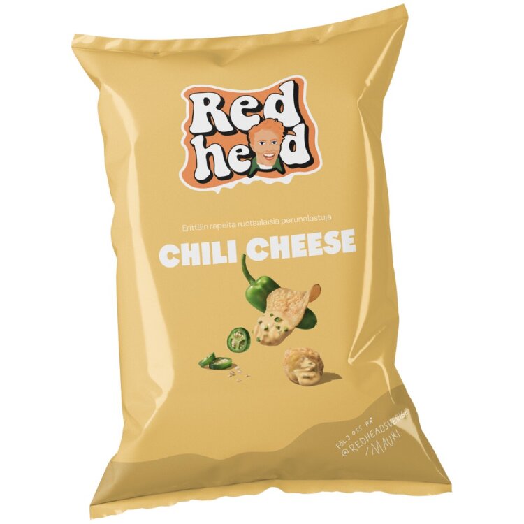 Redhead Potato Chips Flavored With Cheese And Jalapeno 150g
