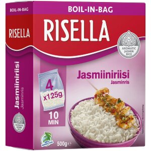 Risella Jasmine Rice In Cooking Bag 4x125g