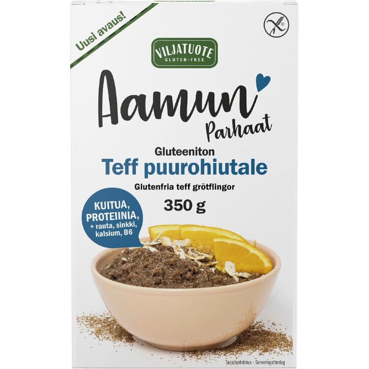 Virtasalmi Grain Product Morning Best Gluten-Free Teff Porridge Flakes 350g
