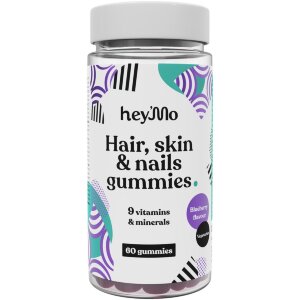 Hey'Mo Skin, Hair & Nails Gummies Blueberry Flavored 60pcs 150g