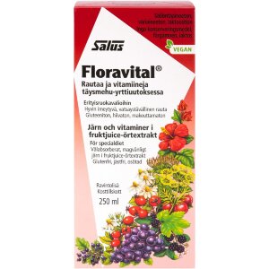 Salus Blutsaft Floravital Iron And Vitamins In Concentrated Juice-Herb Extract 250ml