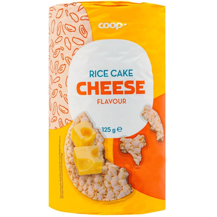 Coop Rice Cakes Cheese Gluten-Free 125 g