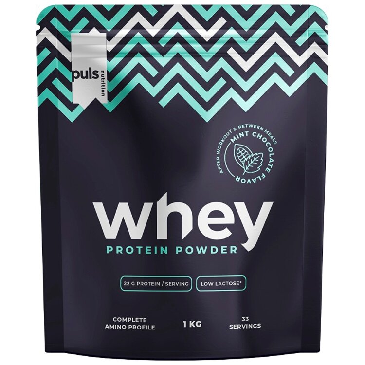 PULS WHEY Mint Chocolate Flavor Protein Drink Powder 1kg