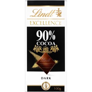 Lindt Excellence 90% Dark Chocolate Bar 100g