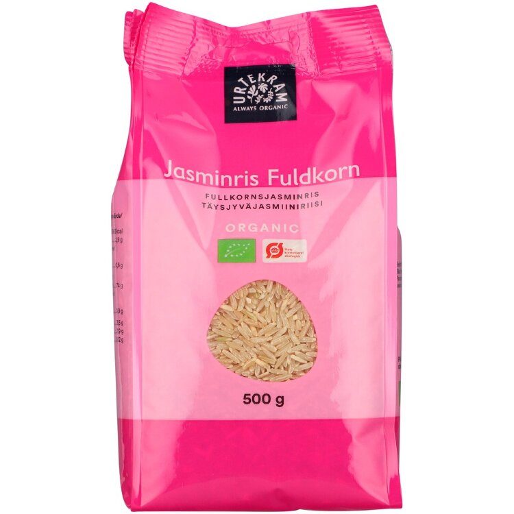 URTEKRAM Organic Whole Grain Jasmine Rice 500g