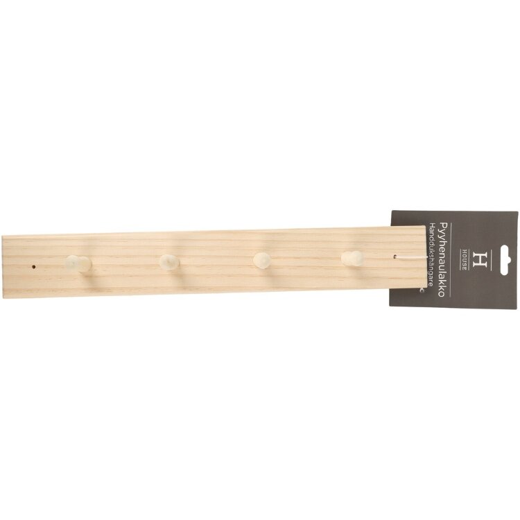 House Towel Rack, 4 Hooks