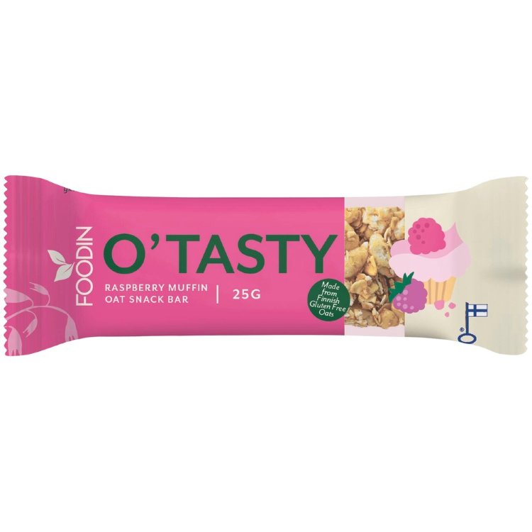 Foodin O`Tasty Raspberry-Oat Bar 25g
