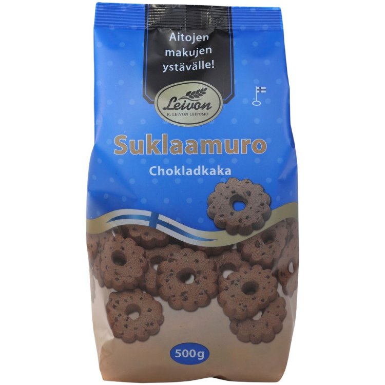 Leivon Chocolate Shortbread Cookies 500 g