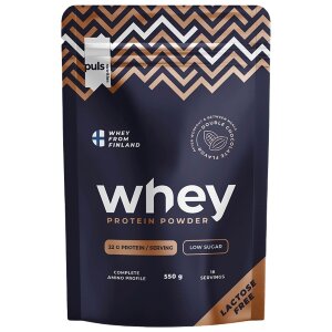 PULS WHEY Double Chocolate Protein Powder 550g Lactose-Free Domestic