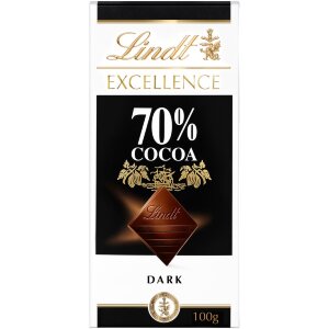 Lindt Excellence 70% Dark Chocolate Bar 100g