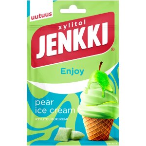 Jenkki Enjoy Pear Ice Cream Xylitol Chewing Gum 35g