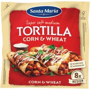 Santa Maria Tortilla Corn & Wheat Medium 8 pcs, 336 g