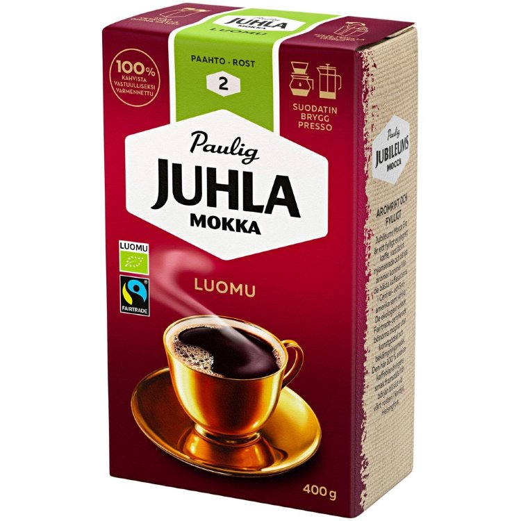 Paulig Juhla Mokka Organic Coffee Filter Grind 400g