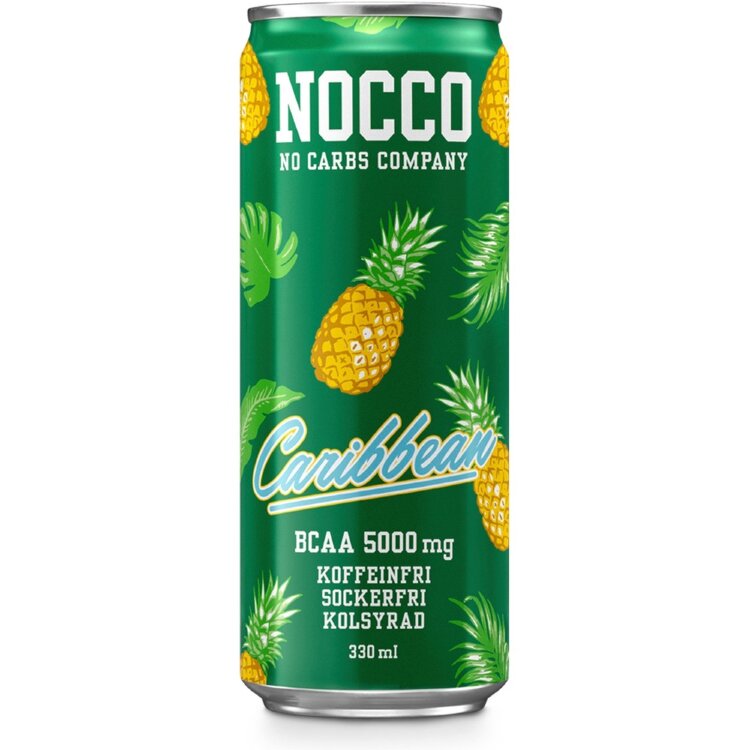 NOCCO BCAA+ Caribbean Caffeine-Free Carbonated Energy Drink 330ml