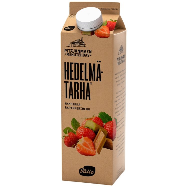 Valio Hedelmätarha® Strawberry-Rhubarb Juice 1 l