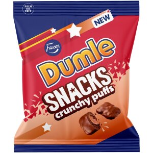 Fazer Dumle Snacks Crunchy Puffs Candy Bag 140g